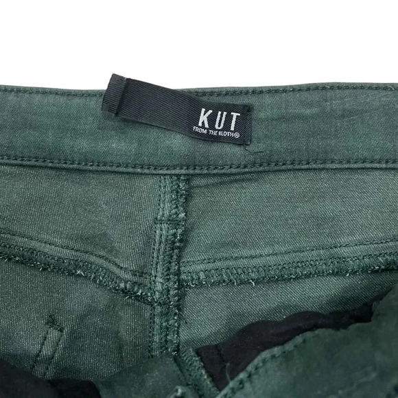 Kut from the Kloth Green High Rise Toothpick Skinny Mia Pants 38 - Picture 3 of 6
